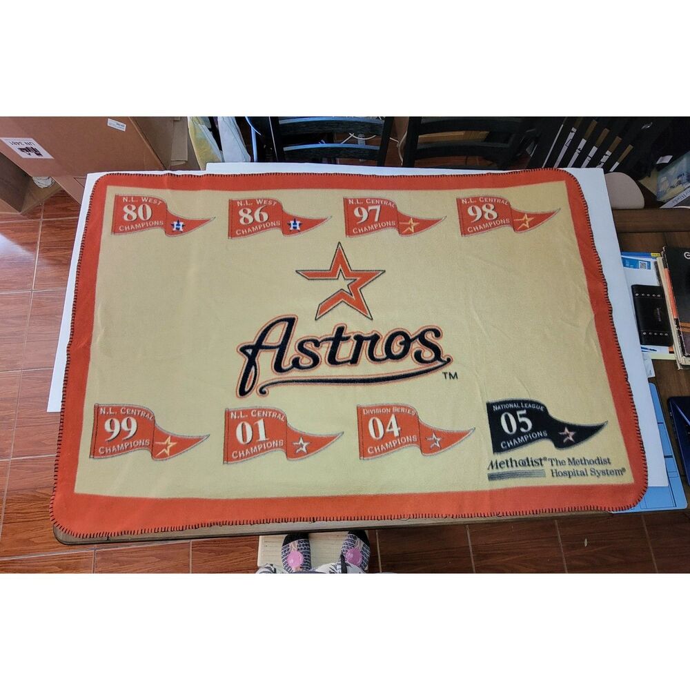 Houston Astros Fleece Throw - 4'9" X 3'2"